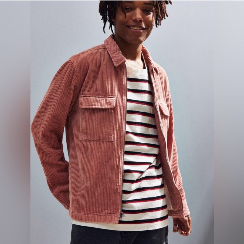 Urban Outfitters Ryder Corduroy Zip Jacket Size Small